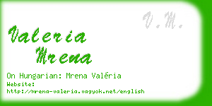 valeria mrena business card
