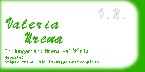 valeria mrena business card